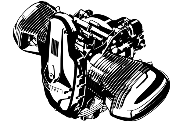 Motor zonder achtergrond